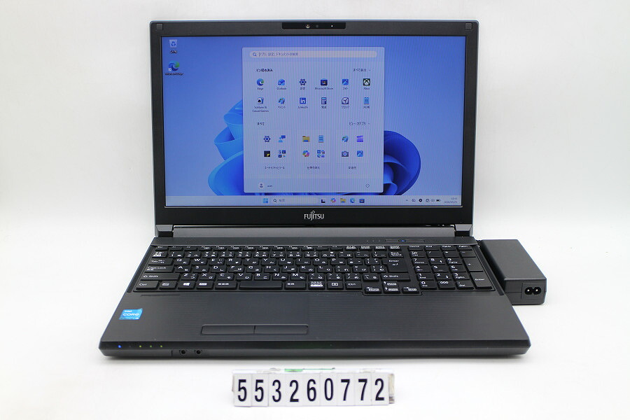 富士通 LIFEBOOK A5511/G Core i3 1125G4 2GHz/8GB/256GB(SSD)/ヴィデオディスク/15.6W/FWXGA(1366x768)/Win11【中古】【20260528】