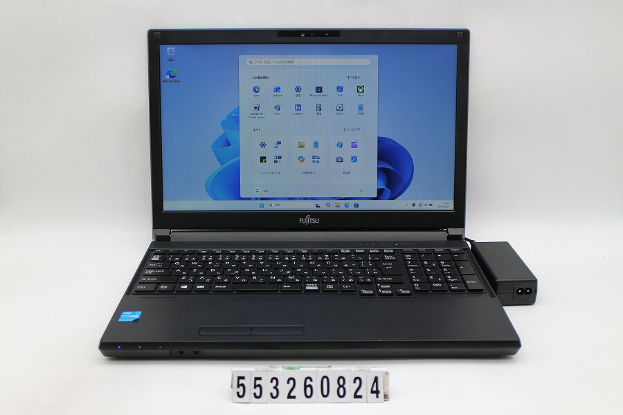 富士通 LIFEBOOK A5511/G Core i3 1125G4 2GHz/8GB/256GB(SSD)/ヴィデオディスク/15.6W/FWXGA(1366x768)/Win11【中古】【20260528】