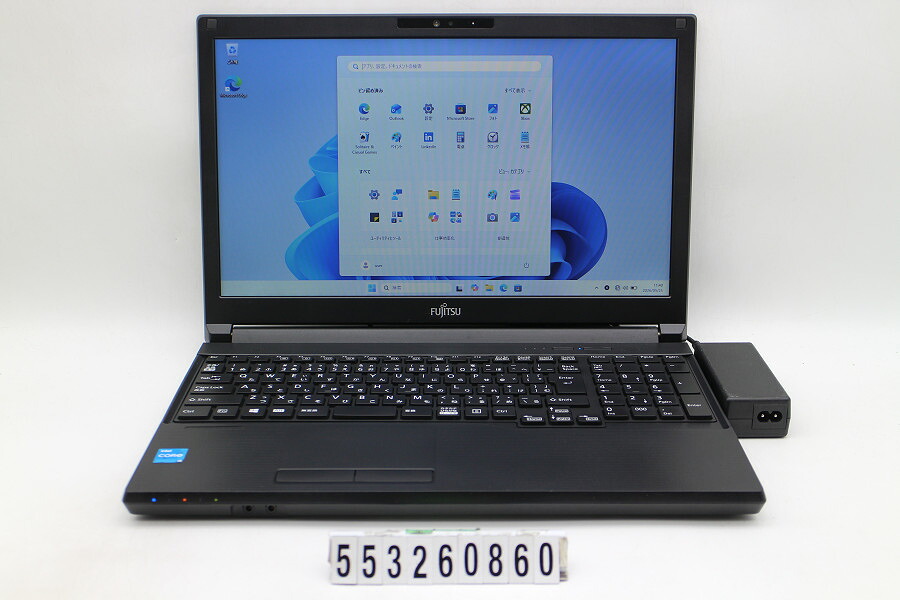 富士通 LIFEBOOK A5511/G Core i3 1125G4 2GHz/8GB/256GB(SSD)/ヴィデオディスク/15.6W/FWXGA(1366x768)/Win11【中古】【20260528】