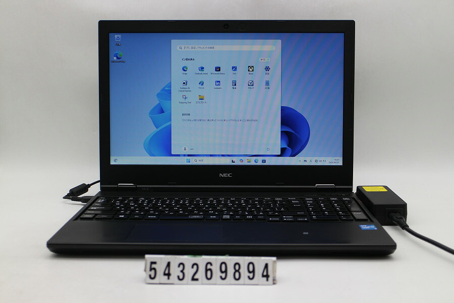 NEC マイコン-VKM44DZFB Core i5 1145G7 2.6GHz/8GB/256GB(SSD)/15.6W/FWXGA(1366x768)/Win11 手がかり文字記号消えあり【中古】【20260610】