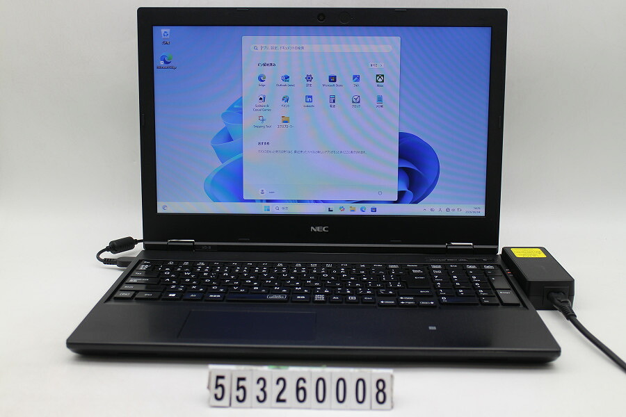 NEC マイコン-VKM44DZFB Core i5 1145G7 2.6GHz/8GB/256GB(SSD)/15.6W/FWXGA(1366x768)/Win11 手がかり文字記号消えあり【中古】【20260610】