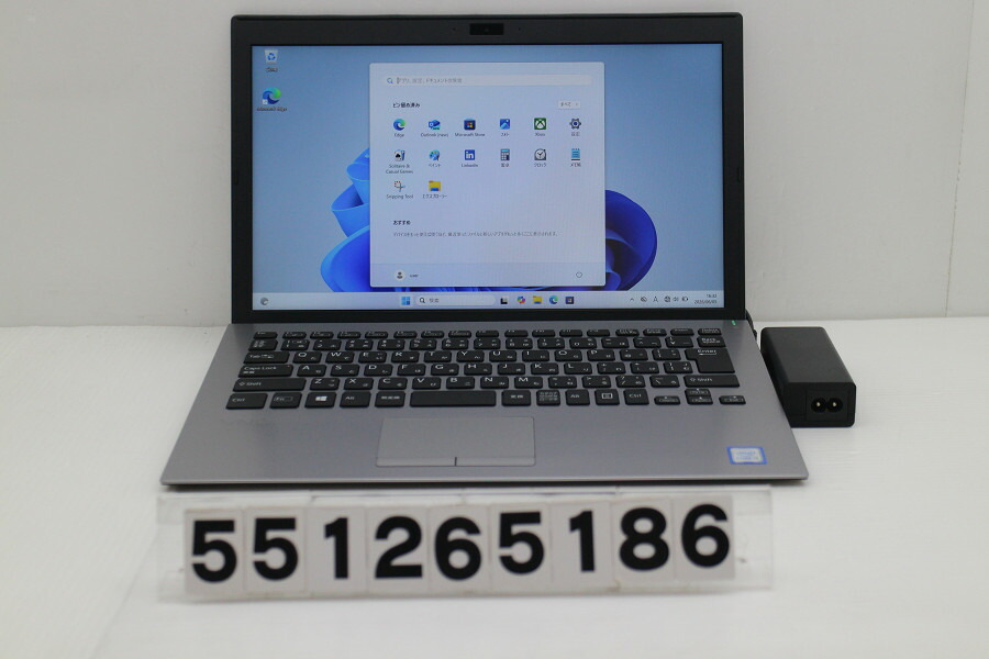 VAIO VJPG11C12N Core i5 8250U 1.6GHz/8GB/256GB(SSD)/13.3W/FHD(1920x1080)/Win11【中古】【20260610】