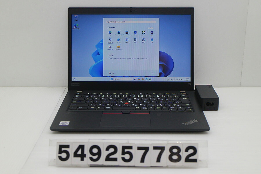 Lenovo ThinkPad X13 Gen1 Core i3 10110U 2.1GHz/8GB/256GB(SSD)/13.3W/FWXGA(1366x768)/Win11【中古】【20260630】|TCEダイレクト店