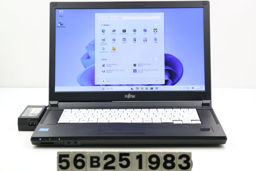 富士通 LIFEBOOK A7511/G Core i5 1145G7 2.6GHz/8GB/256GB(SSD)/ヴィデオディスク/15.6W/FWXGA(1366x768)/Win11【中古】【20260213】