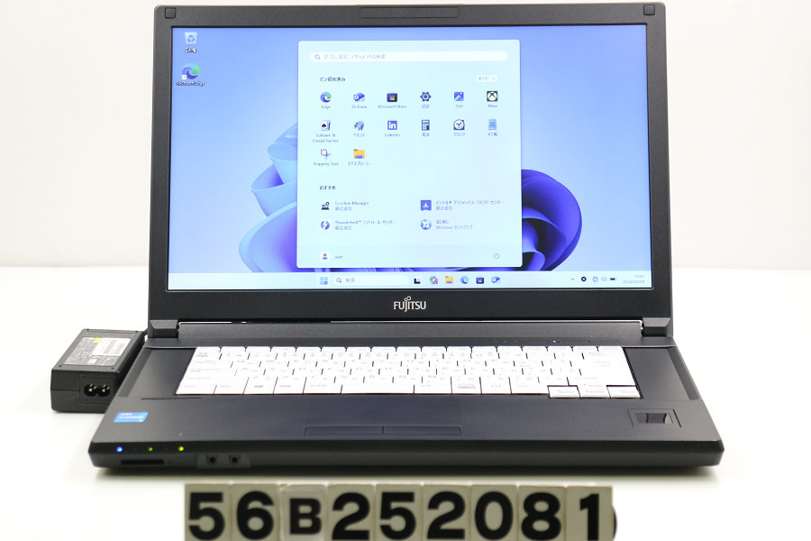 富士通 LIFEBOOK A7511/G Core i5 1145G7 2.6GHz/8GB/256GB(SSD)/ヴィデオディスク/15.6W/FWXGA(1366x768)/Win11【中古】【20260213】