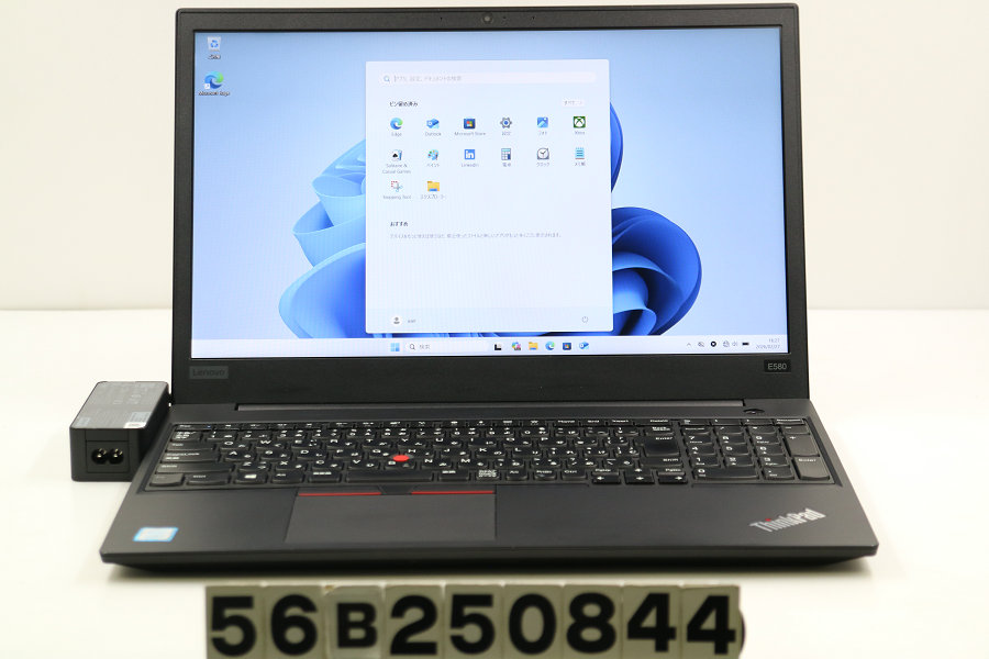 Lenovo ThinkPad E580 Core i5 8250U 1.6GHz/8GB/256GB(SSD)/15.6W/FHD(1920x1080)/Win11【中古】【20260304】