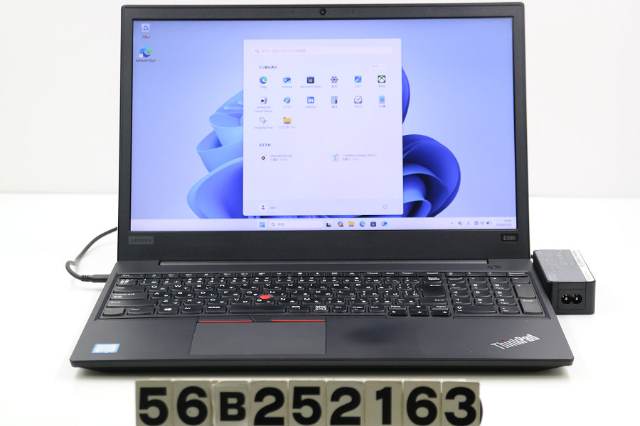 Lenovo ThinkPad E580 Core i5 8250U 1.6GHz/8GB/256GB(SSD)/15.6W/FHD(1920x1080)/Win11【中古】【20260226】