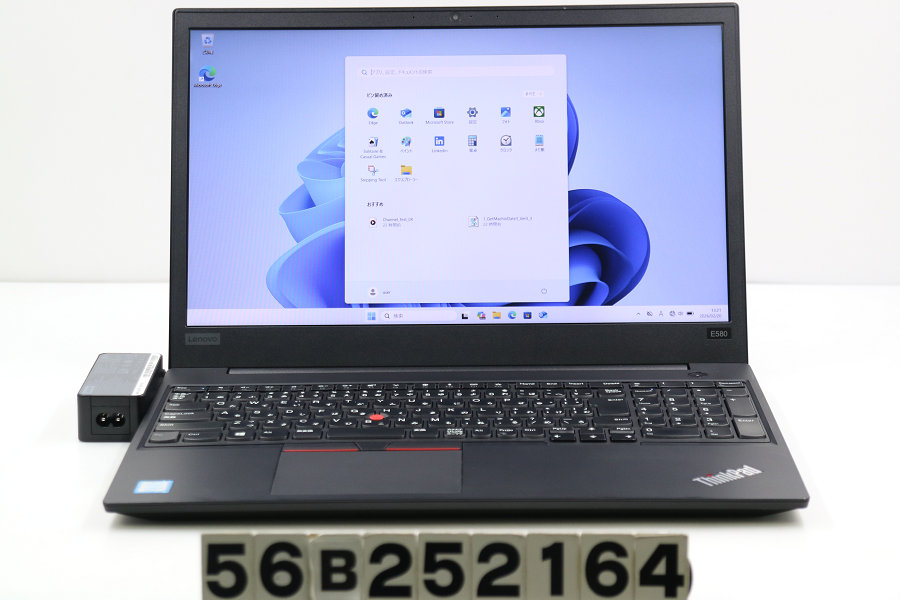 Lenovo ThinkPad E580 Core i5 8250U 1.6GHz/8GB/256GB(SSD)/15.6W/FHD(1920x1080)/Win11【中古】【20260226】