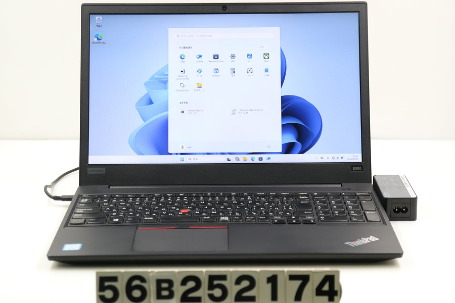 Lenovo ThinkPad E580 Core i5 8250U 1.6GHz/8GB/256GB(SSD)/15.6W/FHD(1920x1080)/Win11【中古】【20260226】