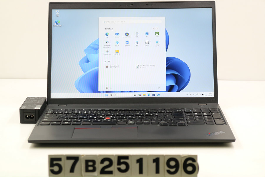 Lenovo ThinkPad L15 Gen3 Core i5 1235U 1.3GHz/8GB/256GB(SSD)/15.6W/FHD(1920x1080)/Win11【中古】【20260318】