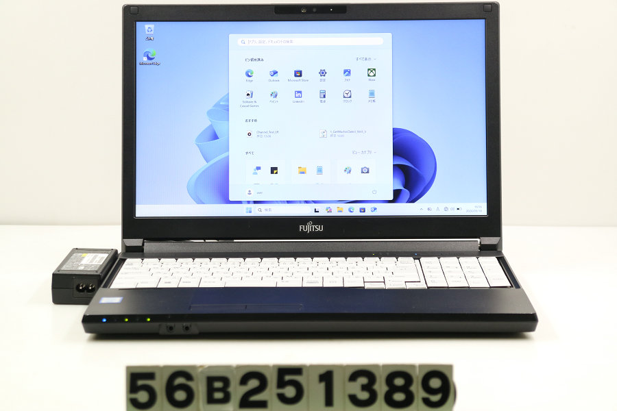 富士通 LIFEBOOK A579/B Core i3 8145U 2.1GHz/8GB/256GB(SSD)/DVD/15.6W/FWXGA(1366x768)/Win11 カメラ不良【中古】【20260325】