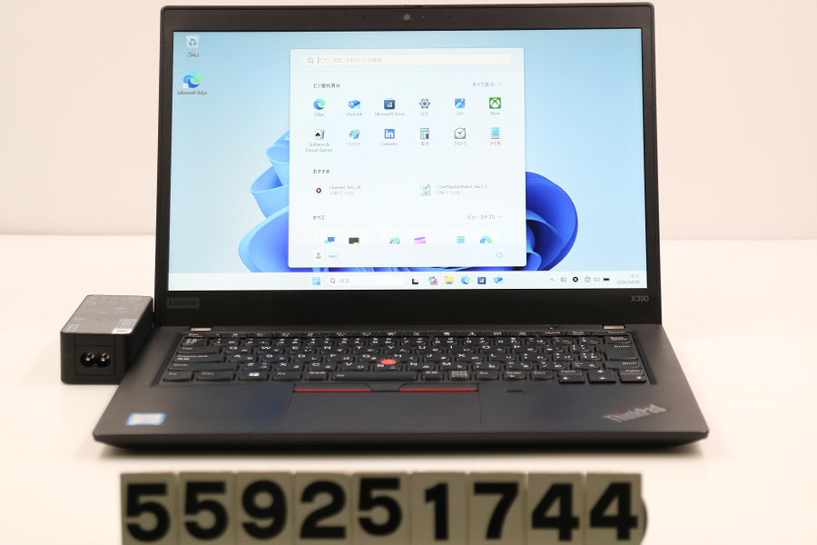 Lenovo ThinkPad X390 Core i5 8365U 1.6GHz/16GB/256GB(SSD)/13.3W/FHD(1920x1080)/Win11【中古】【20260410】