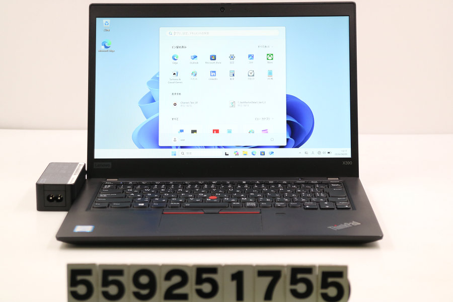 Lenovo ThinkPad X390 Core i5 8365U 1.6GHz/16GB/256GB(SSD)/13.3W/FHD(1920x1080)/Win11【中古】【20260410】