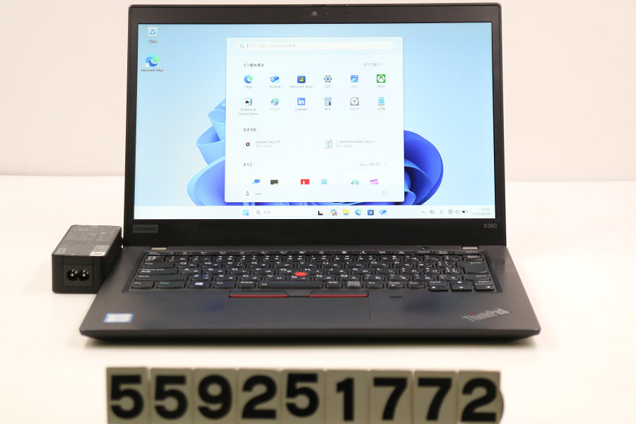 Lenovo ThinkPad X390 Core i5 8365U 1.6GHz/16GB/256GB(SSD)/13.3W/FHD(1920x1080)/Win11【中古】【20260410】