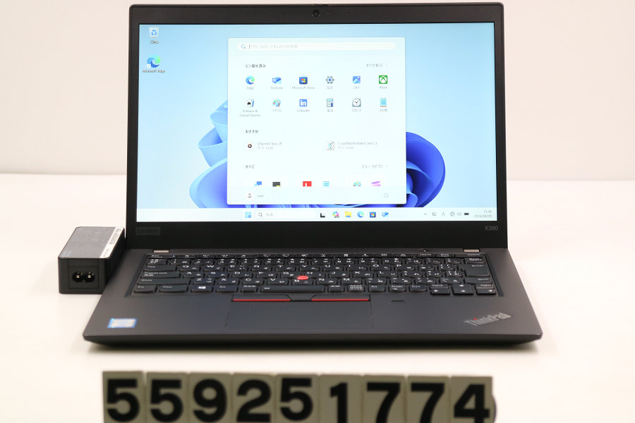 Lenovo ThinkPad X390 Core i5 8365U 1.6GHz/16GB/256GB(SSD)/13.3W/FHD(1920x1080)/Win11【中古】【20260410】