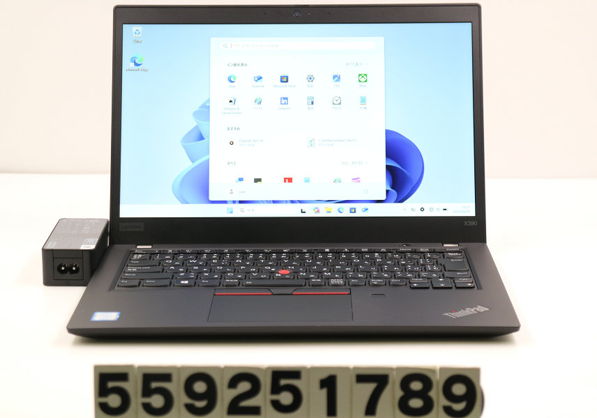 Lenovo ThinkPad X390 Core i5 8365U 1.6GHz/16GB/256GB(SSD)/13.3W/FHD(1920x1080)/Win11【中古】【20260410】