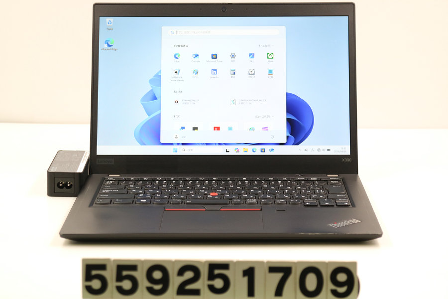 Lenovo ThinkPad X390 Core i5 8365U 1.6GHz/16GB/256GB(SSD)/13.3W/FHD(1920x1080)/Win11 タッチパッドキズあり【中古】【20260410】
