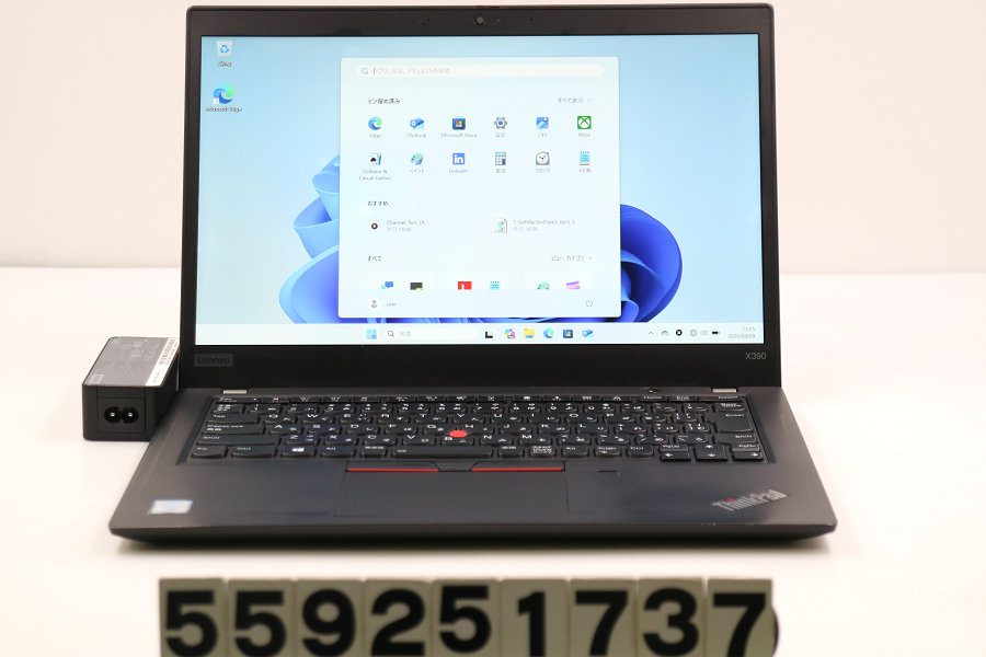 Lenovo ThinkPad X390 Core i5 8365U 1.6GHz/16GB/256GB(SSD)/13.3W/FHD(1920x1080)/Win11 画面シミあり【中古】【20260410】