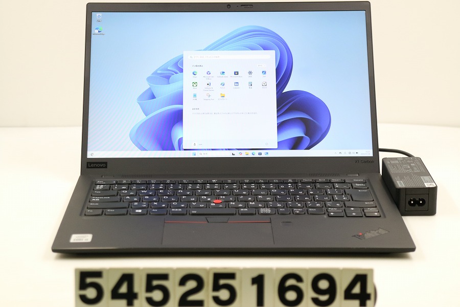 Lenovo ThinkPad X1 Carbon 8th Gen Core i5 10210U 1.6GHz/8GB/256GB(SSD)/14W/FHD(1920x1080)/Win11【中古】【20250730】