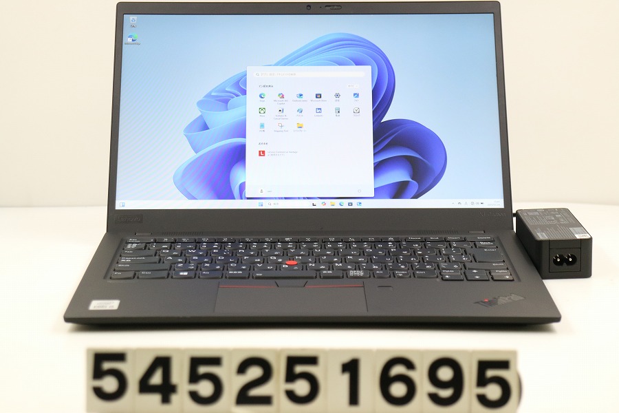 Lenovo ThinkPad X1 Carbon 8th Gen Core i5 10210U 1.6GHz/8GB/256GB(SSD)/14W/FHD(1920x1080)/Win11【中古】【20250730】