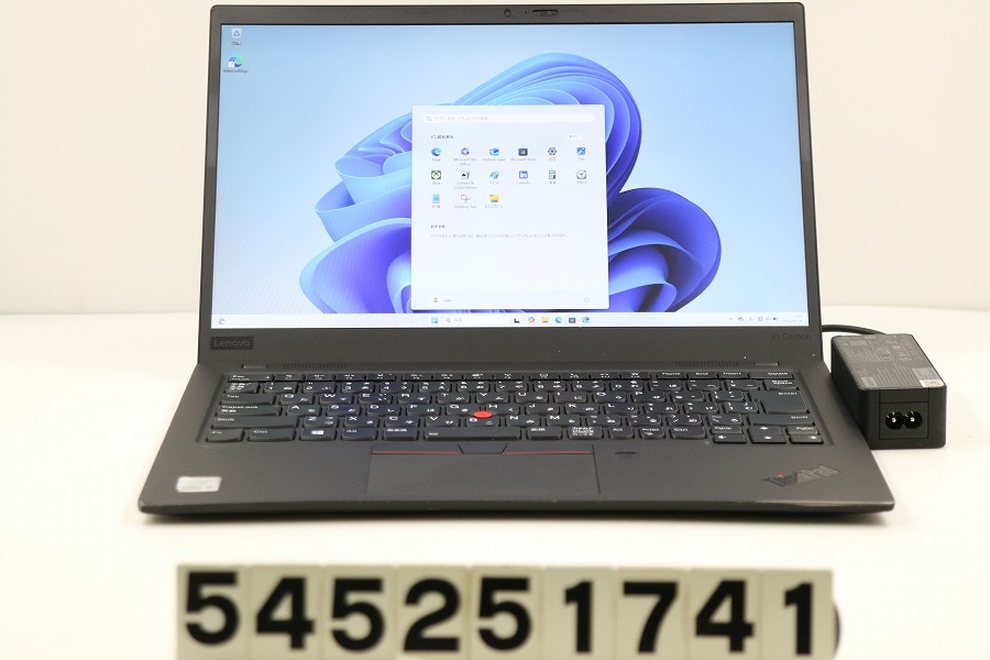 Lenovo ThinkPad X1 Carbon 8th Gen Core i5 10210U 1.6GHz/8GB/256GB(SSD)/14W/FHD(1920x1080)/Win11 外装打痕あり【中古】【20250730】