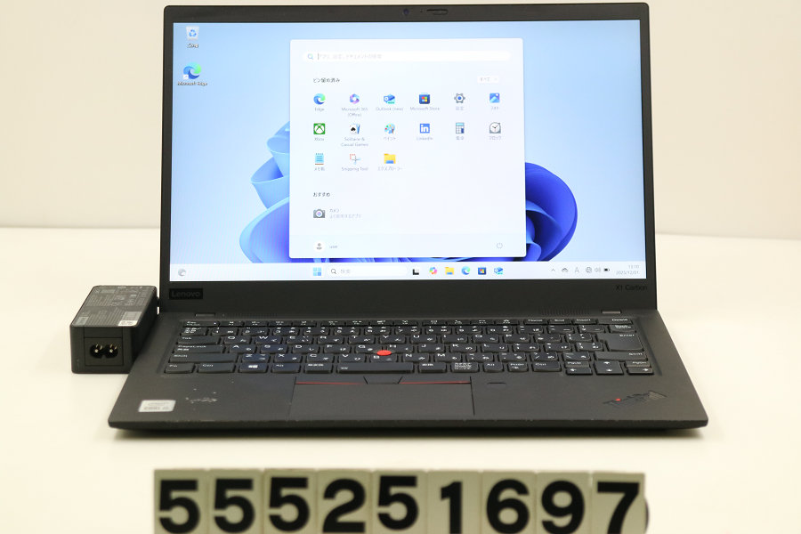 Lenovo ThinkPad X1 Carbon 8th Gen Core i5 10210U 1.6GHz/8GB/256GB(SSD)/14W/FHD(1920x1080)/Win11 パームペンキ塗りハゲあり【中古】【20251204】