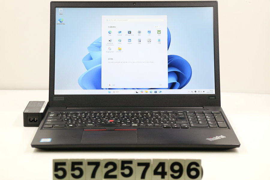 Lenovo ThinkPad E580 Core i3 8130U 2.2GHz/8GB/256GB(SSD)/15.6W/FHD(1920x1080)/Win11【中古】【20251127】｜TCEダイレクト店