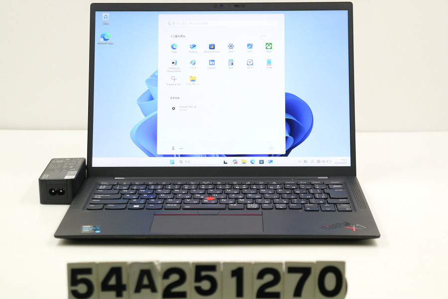 Lenovo ThinkPad X1 Carbon 9th Gen Core i5 1135G7 2.4GHz/8GB/256GB(SSD)/14W/WUXGA(1920x1200)/Win11【中古】【20260422】