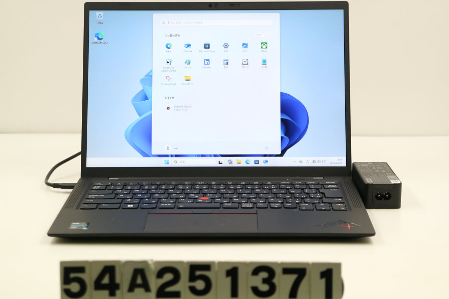 Lenovo ThinkPad X1 Carbon 9th Gen Core i5 1135G7 2.4GHz/8GB/256GB(SSD)/14W/WUXGA(1920x1200)/Win11【中古】【20260422】
