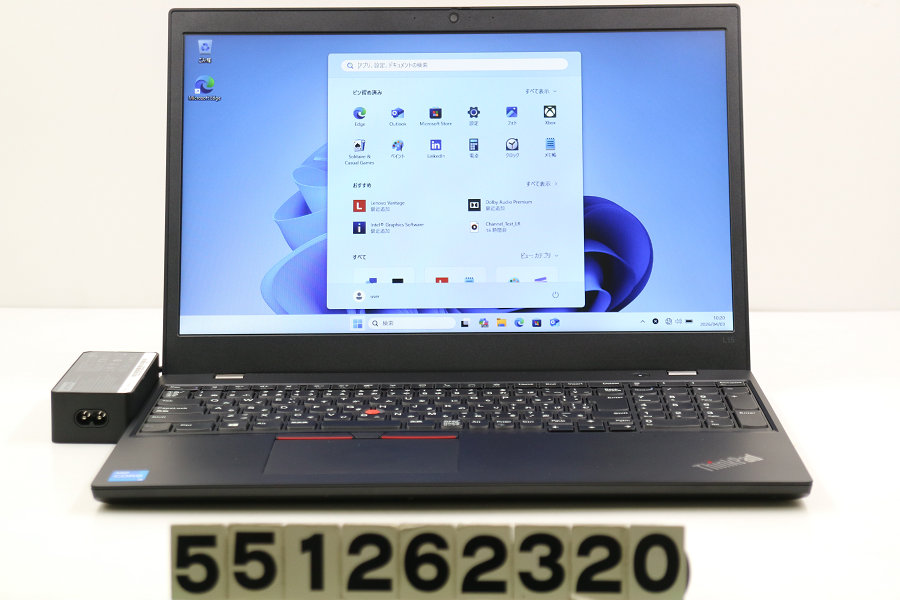 Lenovo ThinkPad L15 Gen2 Core i5 1135G7 2.4GHz/16GB/256GB(SSD)/15.6W/FWXGA(1366x768)/Win11【中古】【20260409】