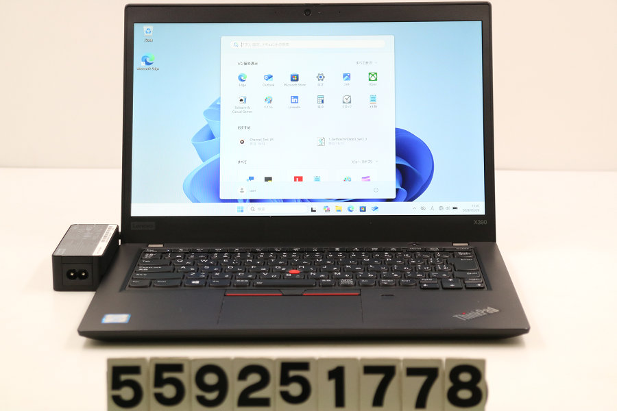 Lenovo ThinkPad X390 Core i5 8365U 1.6GHz/16GB/256GB(SSD)/13.3W/FHD(1920x1080)/Win11 外装摩耗あり【中古】【20260401】