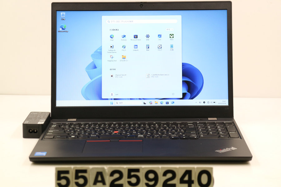 【ジャンク品】Lenovo ThinkPad L15 Gen2 Core i5 1135G7 2.4GHz/8GB/256GB(SSD)/15.6W/FWXGA(1366x768)/Win11【中古】【20260401】