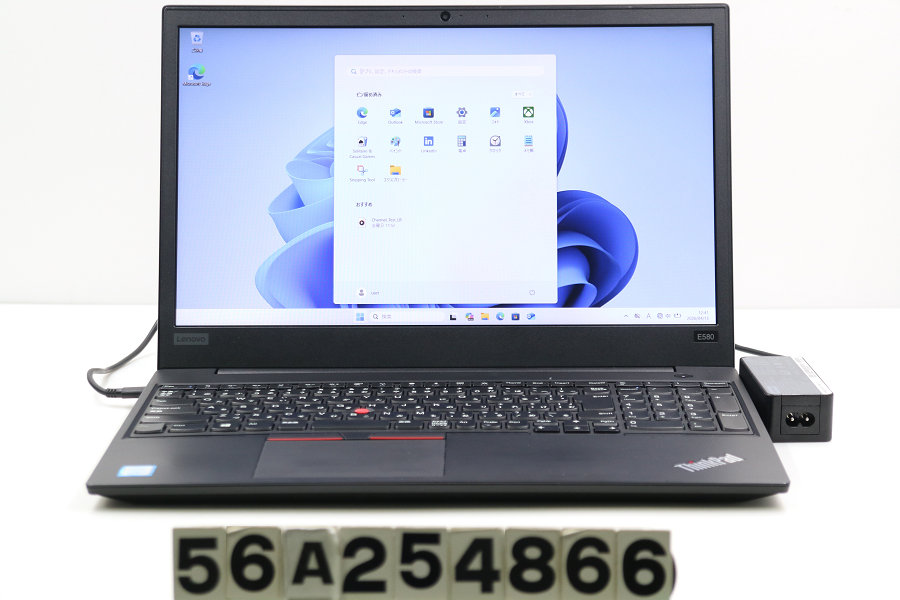 Lenovo ThinkPad E580 Core i5 8250U 1.6GHz/8GB/256GB(SSD)/15.6W/FHD(1920x1080)/Win11【中古】【20260415】