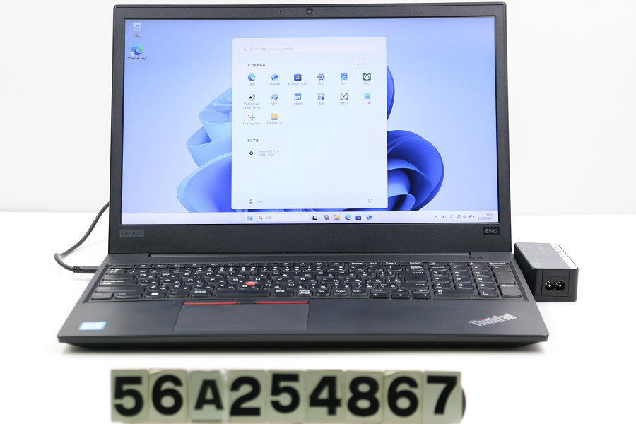 Lenovo ThinkPad E580 Core i5 8250U 1.6GHz/8GB/256GB(SSD)/15.6W/FHD(1920x1080)/Win11【中古】【20260415】