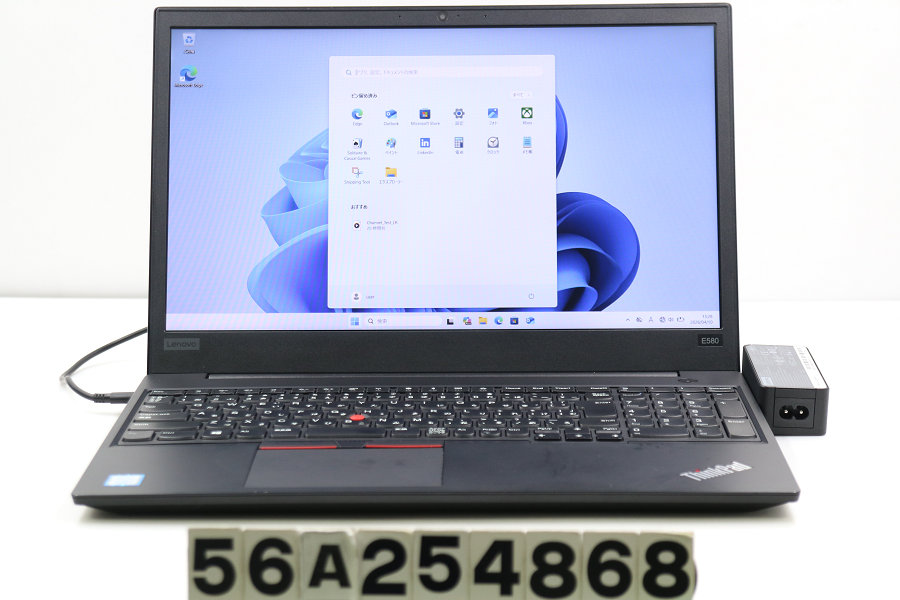 Lenovo ThinkPad E580 Core i5 8250U 1.6GHz/8GB/256GB(SSD)/15.6W/FHD(1920x1080)/Win11【中古】【20260415】