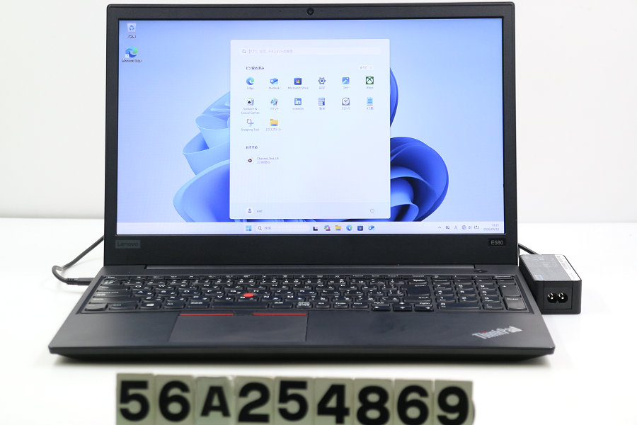 Lenovo ThinkPad E580 Core i5 8250U 1.6GHz/8GB/256GB(SSD)/15.6W/FHD(1920x1080)/Win11【中古】【20260415】
