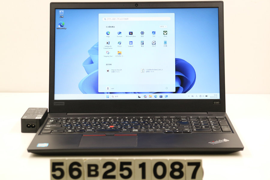 Lenovo ThinkPad E590 Core i5 8265U 1.6GHz/8GB/256GB(SSD)/15.6W/FWXGA(1366x768)/Win11 キー文字消えあり【中古】【20260401】