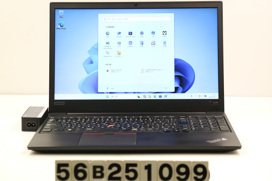 Lenovo ThinkPad E590 Core i5 8265U 1.6GHz/8GB/256GB(SSD)/15.6W/FWXGA(1366x768)/Win11 外装ヒビあり【中古】【20260401】