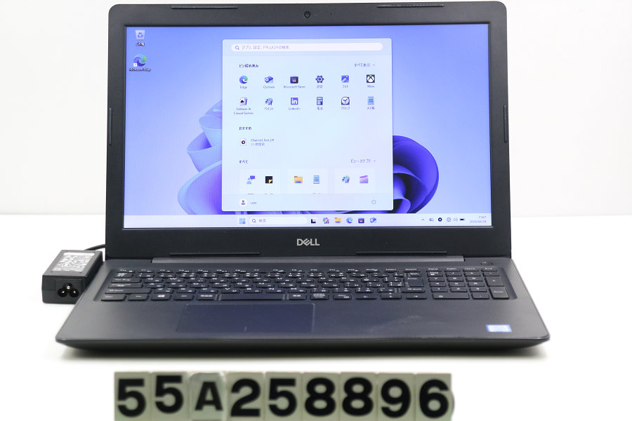DELL Vostro 3580 Core i3 8145U 2.1GHz/8GB/128GB(SSD)/Multi/15.6W/FWXGA(1366x768)/Win11 ファン異音あり【中古】【20260501】｜TCEダイレクト店