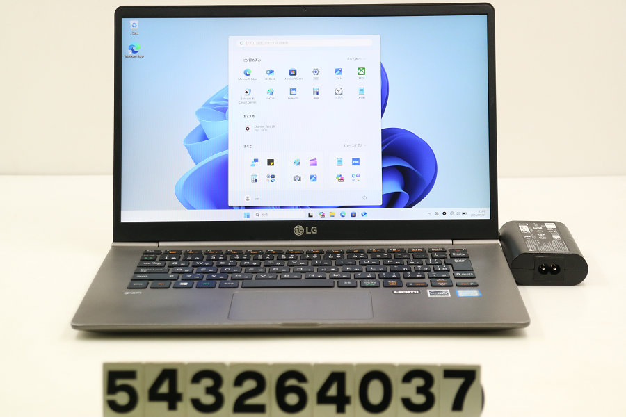 LG gram 14Z990-GA56J Core i5 8265U 1.6GHz/8GB/256GB(SSD)/14W/FHD(1920x1080)/Win11 金棒引き不具合のある【中古】【20260508】 パソコン・周辺機器-パソコン