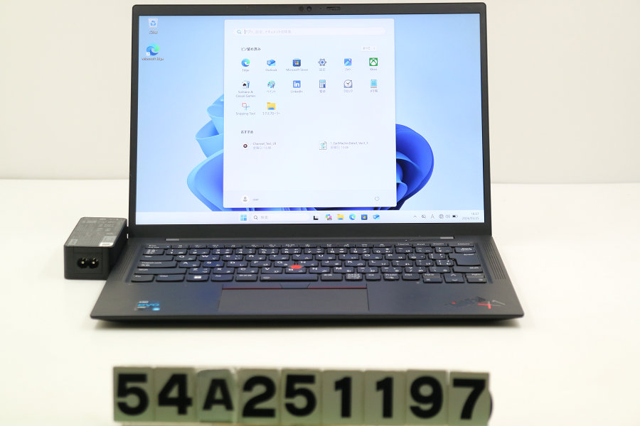 Lenovo ThinkPad X1 Carbon 9th Gen Core i5 1135G7 2.4GHz/8GB/256GB(SSD)/14W/WUXGA(1920x1200)/Win11【中古】【20260527】