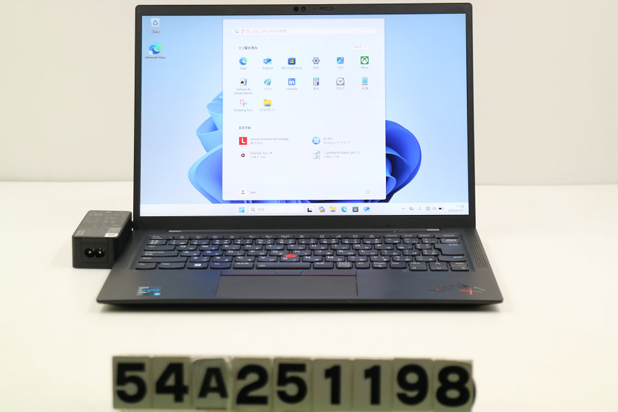 Lenovo ThinkPad X1 Carbon 9th Gen Core i5 1135G7 2.4GHz/8GB/256GB(SSD)/14W/WUXGA(1920x1200)/Win11 鍵盤痕あり【中古】【20260527】