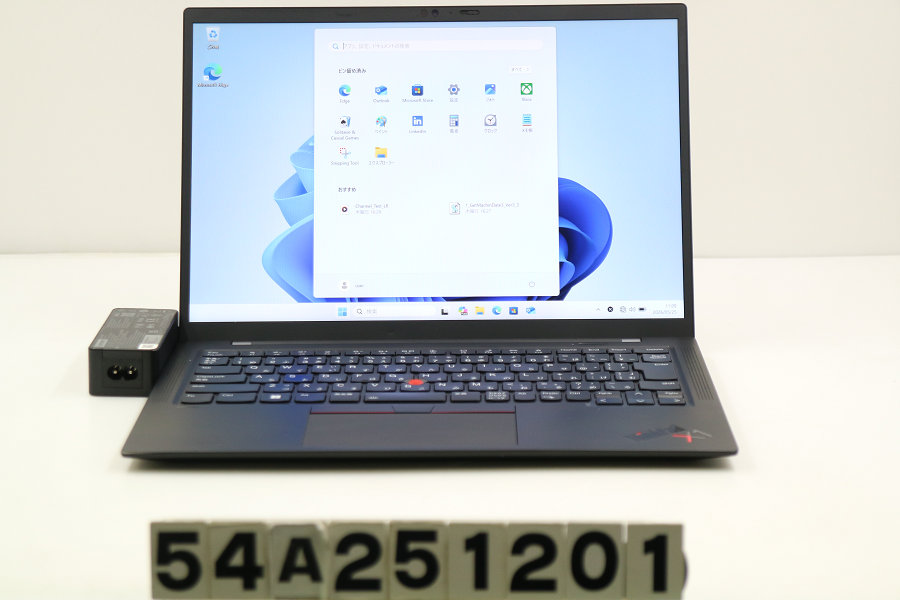 Lenovo ThinkPad X1 Carbon 9th Gen Core i5 1135G7 2.4GHz/8GB/256GB(SSD)/14W/WUXGA(1920x1200)/Win11【中古】【20260527】
