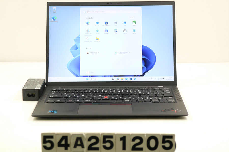 Lenovo ThinkPad X1 Carbon 9th Gen Core i5 1135G7 2.4GHz/8GB/256GB(SSD)/14W/WUXGA(1920x1200)/Win11【中古】【20260527】