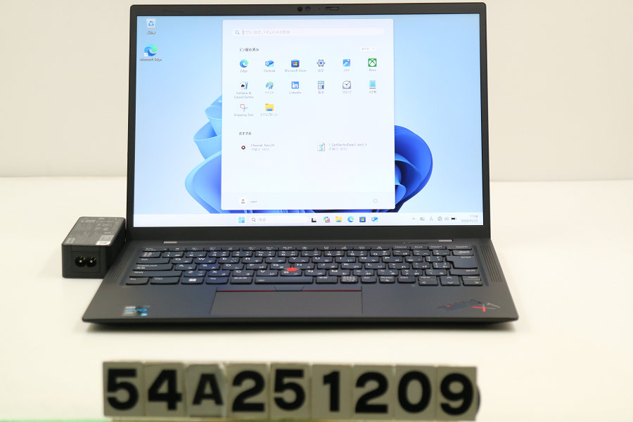 Lenovo ThinkPad X1 Carbon 9th Gen Core i5 1135G7 2.4GHz/8GB/256GB(SSD)/14W/WUXGA(1920x1200)/Win11【中古】【20260527】