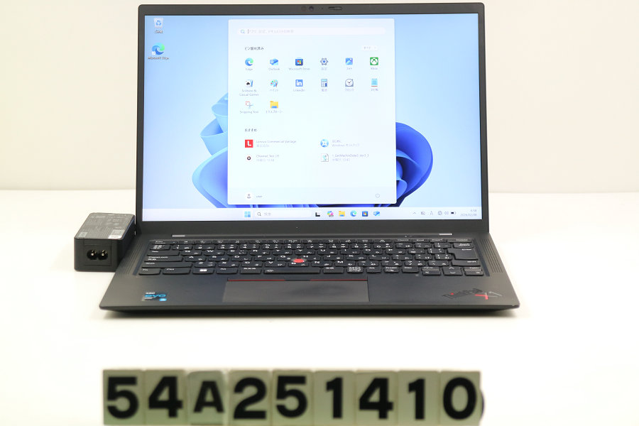Lenovo ThinkPad X1 Carbon 9th Gen Core i5 1135G7 2.4GHz/8GB/256GB(SSD)/14W/WUXGA(1920x1200)/Win11【中古】【20260527】