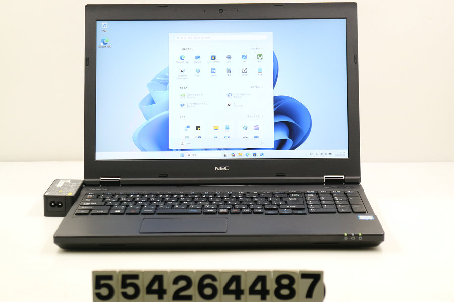 NEC マイコン-VKT16XZG4 Core i5 8250U 1.6GHz/8GB/256GB(SSD)/ヴィデオディスク/15.6W/FHD(1920x1080)/RS232C/Win11 画面シミあり【中古】【20260527】