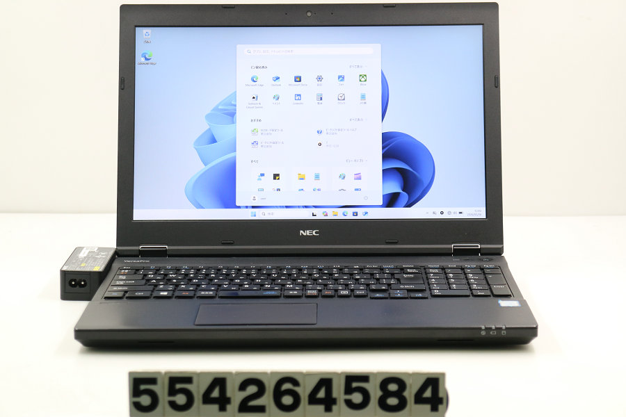 NEC マイコン-VKT16XZG4 Core i5 8250U 1.6GHz/8GB/256GB(SSD)/ヴィデオディスク/15.6W/FHD(1920x1080)/RS232C/Win11 ワット数LED照明ランプ落ち込みあり【中古】【20260527】
