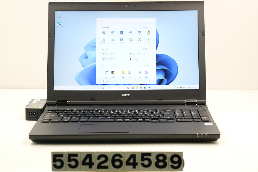 NEC マイコン-VKT16XZG4 Core i5 8250U 1.6GHz/8GB/256GB(SSD)/ヴィデオディスク/15.6W/FHD(1920x1080)/RS232C/Win11【中古】【20260527】