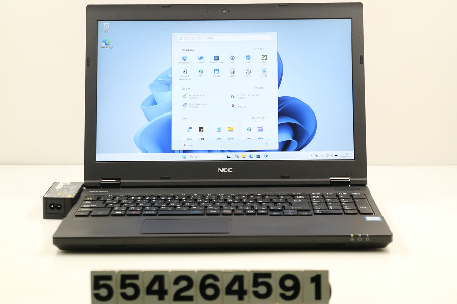 NEC マイコン-VKT16XZG4 Core i5 8250U 1.6GHz/8GB/256GB(SSD)/ヴィデオディスク/15.6W/FHD(1920x1080)/RS232C/Win11【中古】【20260527】